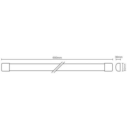 LED Stmívatelné podlinkové svítidlo se senzorem LED/20W/230V 4000K IP40
