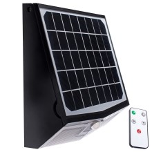 LED Stmívatelné solární svítidlo se senzorem pohybu a soumraku LED/15W/5400 mAh 7,4V IP65 + dálkové ovládání
