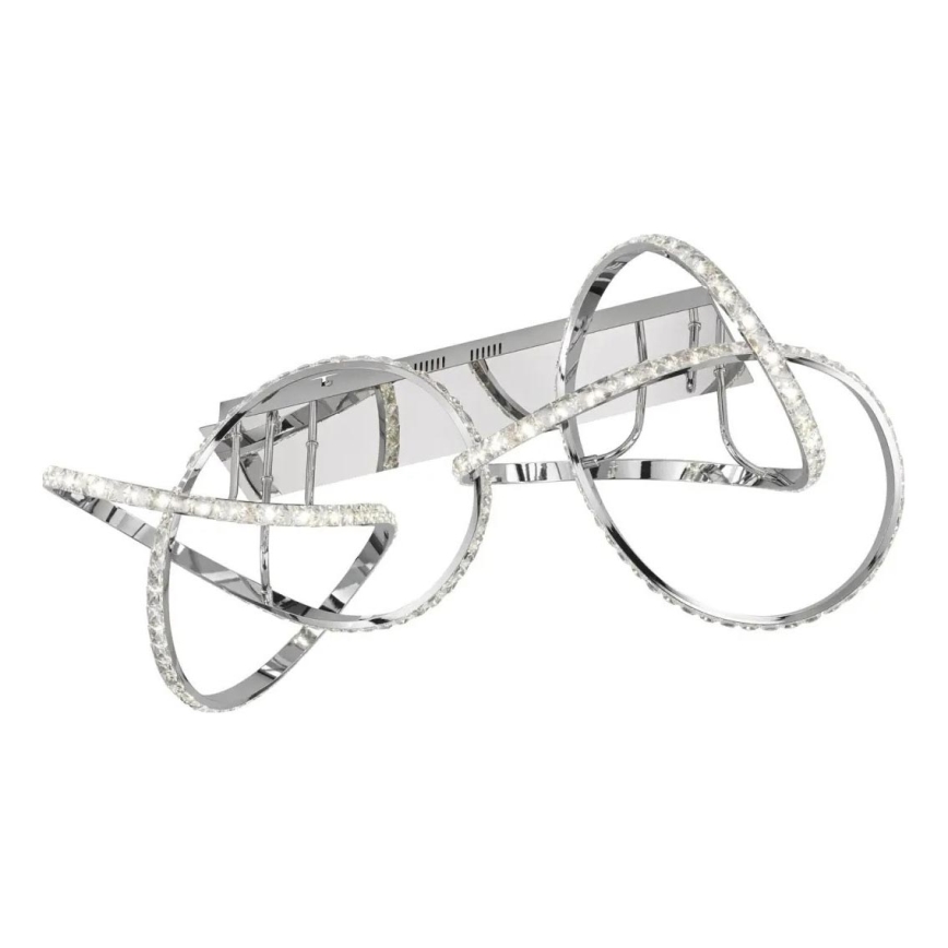 LED Stmívatelné stropní svítidlo ABRO LED/49W/230V lesklý chrom