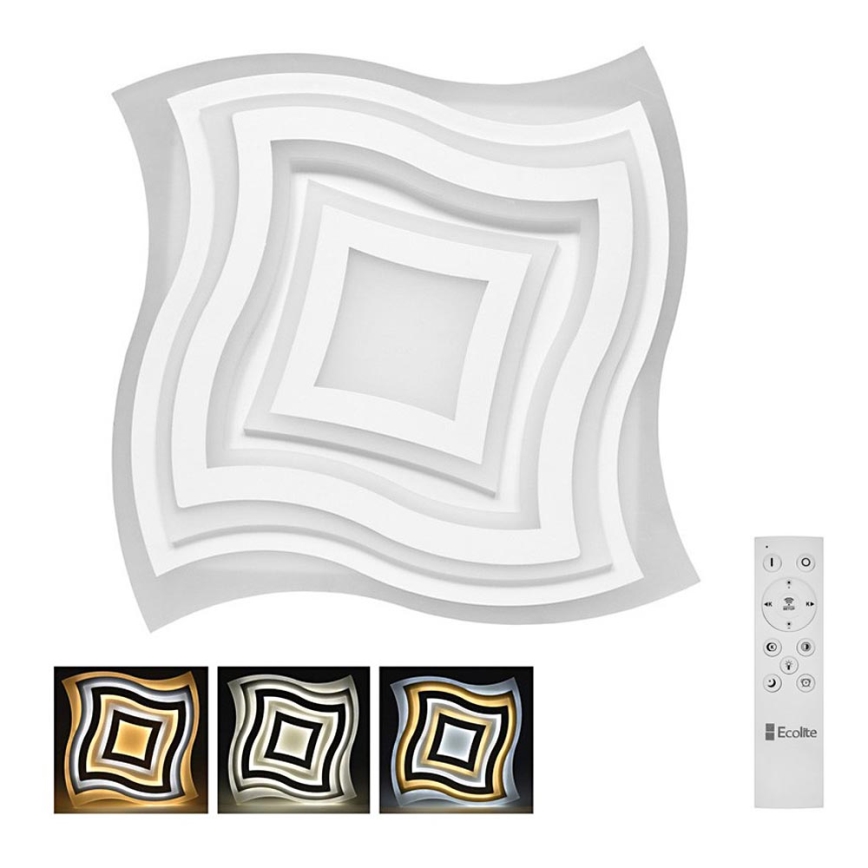 LED Stmívatelné stropní svítidlo ART LED/130W/230V + dálkové ovládání