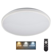 LED Stmívatelné stropní svítidlo ARVOS LED/37W/230V bílá + dálkové ovládání
