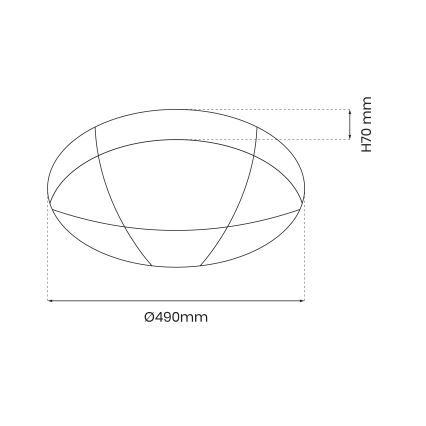 LED Stmívatelné stropní svítidlo BOB LED/40W/230V 3000-6000K + dálkové ovládání