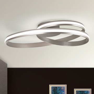 LED Stmívatelné stropní svítidlo CIRCUS LED/30W/230V stříbrná