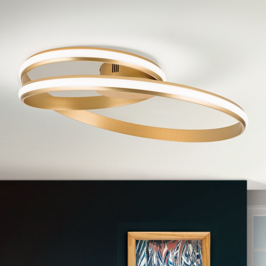 LED Stmívatelné stropní svítidlo CIRCUS LED/30W/230V zlatá