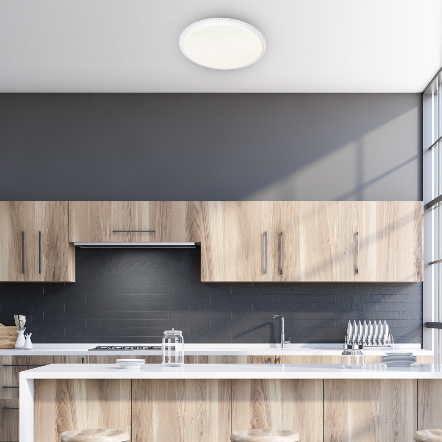 LED Stmívatelné stropní svítidlo CRUZ s dálkovým ovladačem LED/66W/230V 3300lm