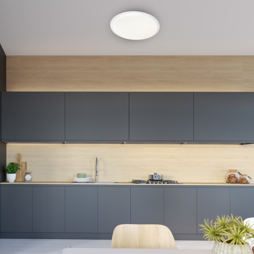 LED Stmívatelné stropní svítidlo CRUZ s dálkovým ovladačem LED/66W/230V 3300lm