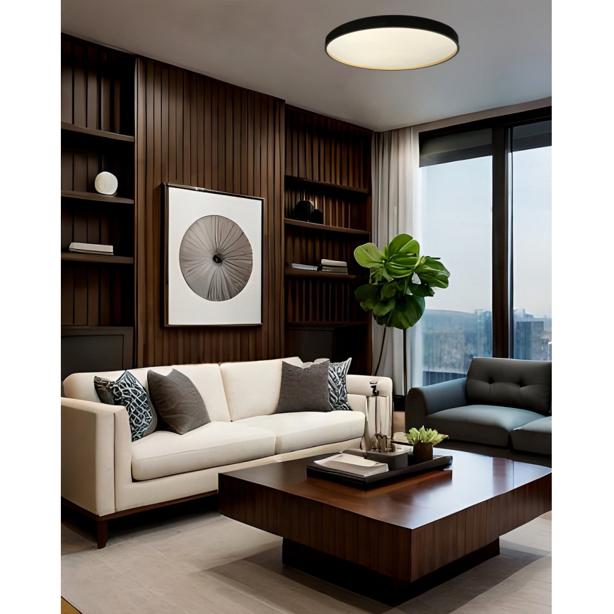 LED Stmívatelné stropní svítidlo EBRO LED/36W/230V 2700-6500K pr. 50 cm + dálkové ovládání