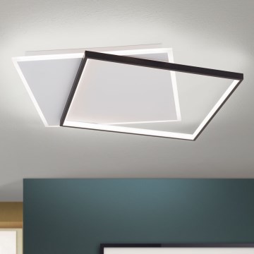 LED Stmívatelné stropní svítidlo EMANUEL LED/50W/230V bílá/černá