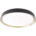 LED Stmívatelné stropní svítidlo ILVI LED/30W/230V 2700-6500K pr. 40 cm černá/mosaz + dálkové ovládání