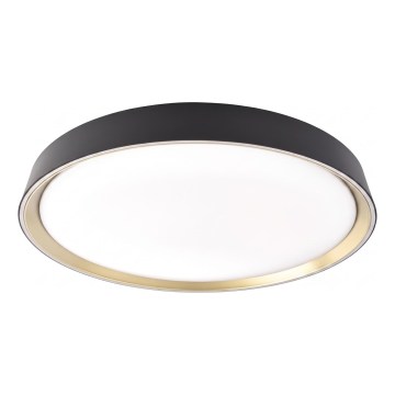 LED Stmívatelné stropní svítidlo ILVI LED/30W/230V 2700-6500K pr. 40 cm černá/mosaz + dálkové ovládání