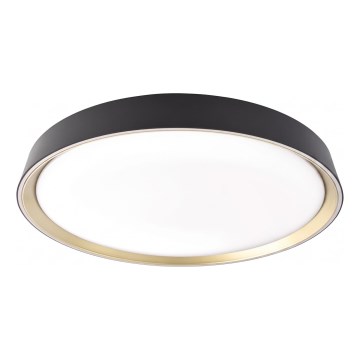 LED Stmívatelné stropní svítidlo ILVI LED/45W/230V 2700-6500K pr. 50 cm černá/mosaz + dálkové ovládání