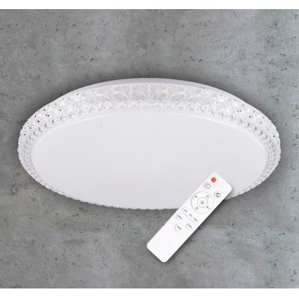 LED Stmívatelné stropní svítidlo IRINA LED/24W/230V s dálkovým ovladačem