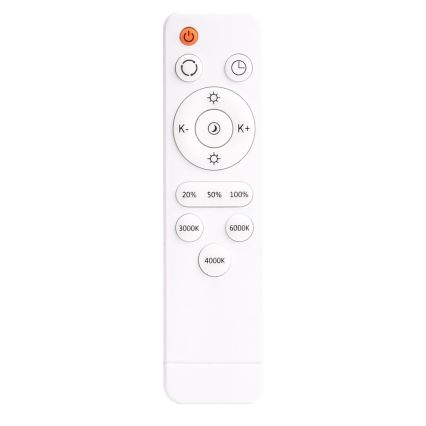 LED Stmívatelné stropní svítidlo KERN LED/100W/230V 3000/4000/6000K pr. 100 cm černá + dálkové ovládání