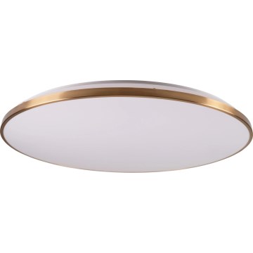 LED Stmívatelné stropní svítidlo KERN LED/80W/230V 3000/4000/6000K pr. 80 cm zlatá + dálkové ovládání