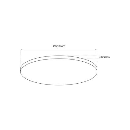 LED Stmívatelné stropní svítidlo LAYLA LED/50W/230V 3000/4000/6000K zlatá + dálkové ovládání