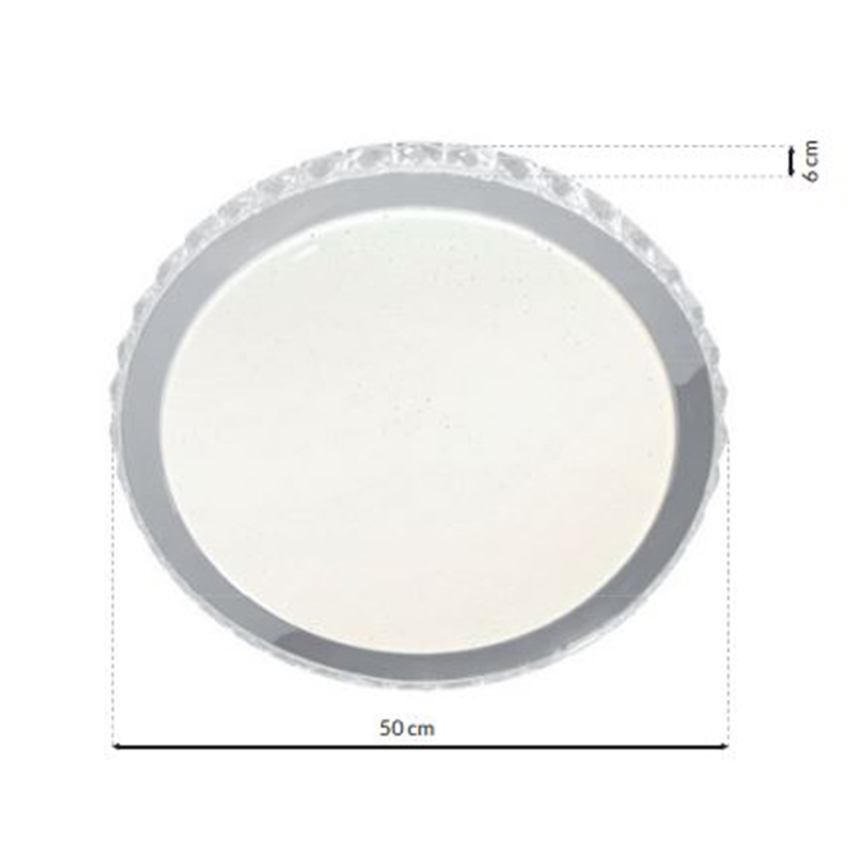 LED Stmívatelné stropní svítidlo LAYLA s dálkovým ovladačem 1xLED/66W/230V