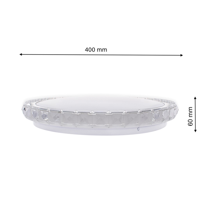 LED Stmívatelné stropní svítidlo LAYLA LED/26W/230V + dálkové ovládání