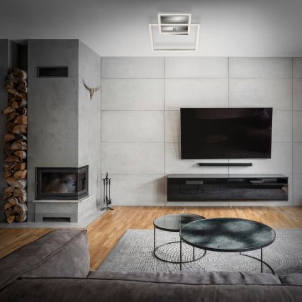 LED Stmívatelné stropní svítidlo LED/12W/230V 3000K matný chrom