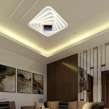 LED Stmívatelné stropní svítidlo LED/150W/230V 3000-6500K 51x51 cm + dálkové ovládání