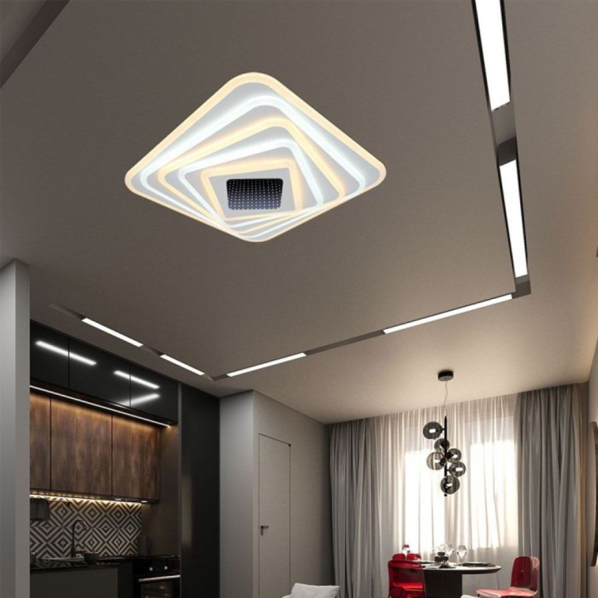 LED Stmívatelné stropní svítidlo LED/150W/230V 3000-6500K 51x51 cm + dálkové ovládání
