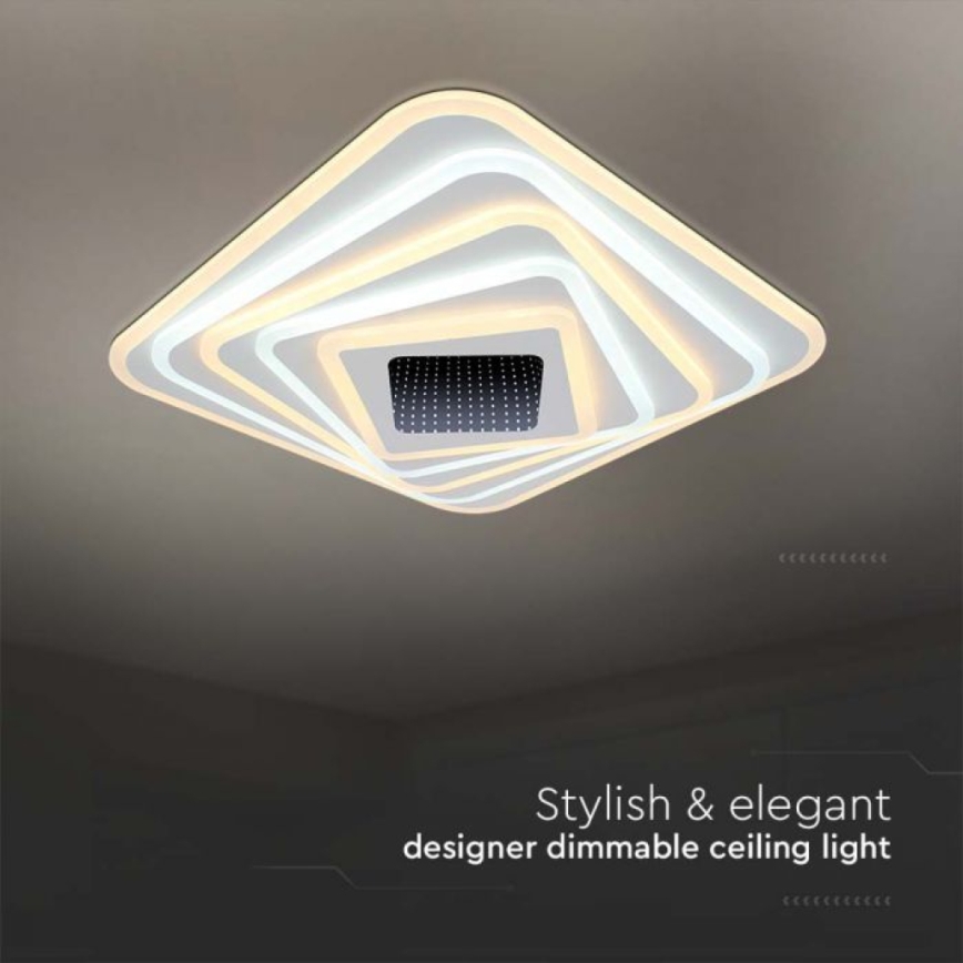 LED Stmívatelné stropní svítidlo LED/150W/230V 3000-6500K 51x51 cm + dálkové ovládání