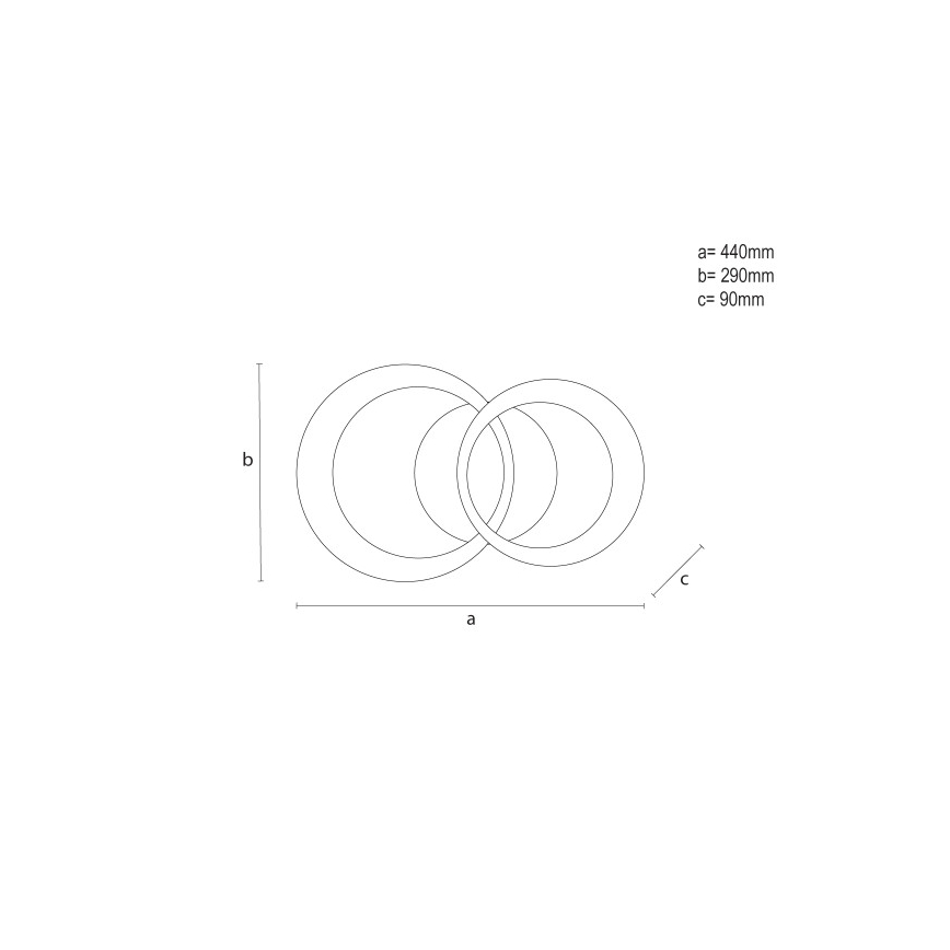 LED Stmívatelné stropní svítidlo LED/35W/230V 3000-6500K + dálkové ovládání