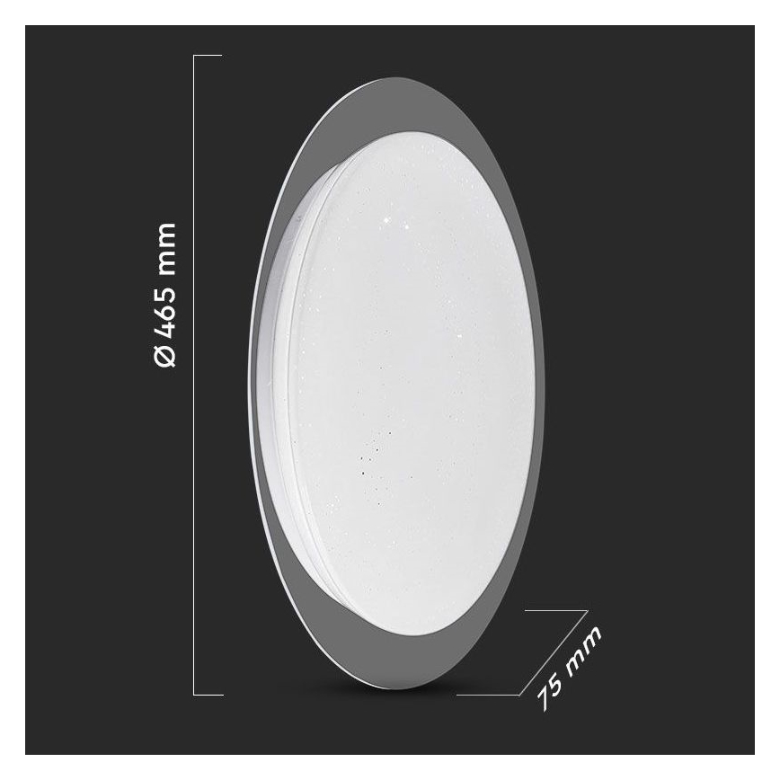 LED Stmívatelné stropní svítidlo LED/40W/230V 3000K/4000K/6500K + dálkové ovládání
