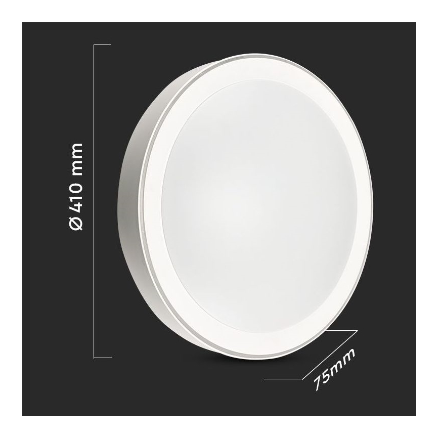 LED Stmívatelné stropní svítidlo LED/40W/230V 3000K/4000K/6500K + dálkové ovládání