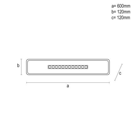 LED Stmívatelné stropní svítidlo LED/42W/230V 3000-6500K bílá + dálkové ovládání