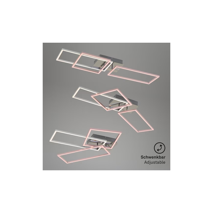 LED Stmívatelné stropní svítidlo LED/42W/230V 3000K matný chrom