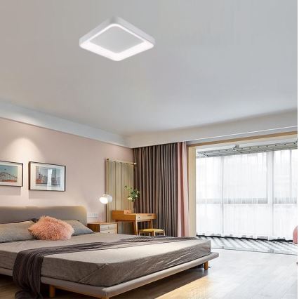 LED Stmívatelné stropní svítidlo LED/45W/230V 3000-6500K bílá + dálkové ovládání