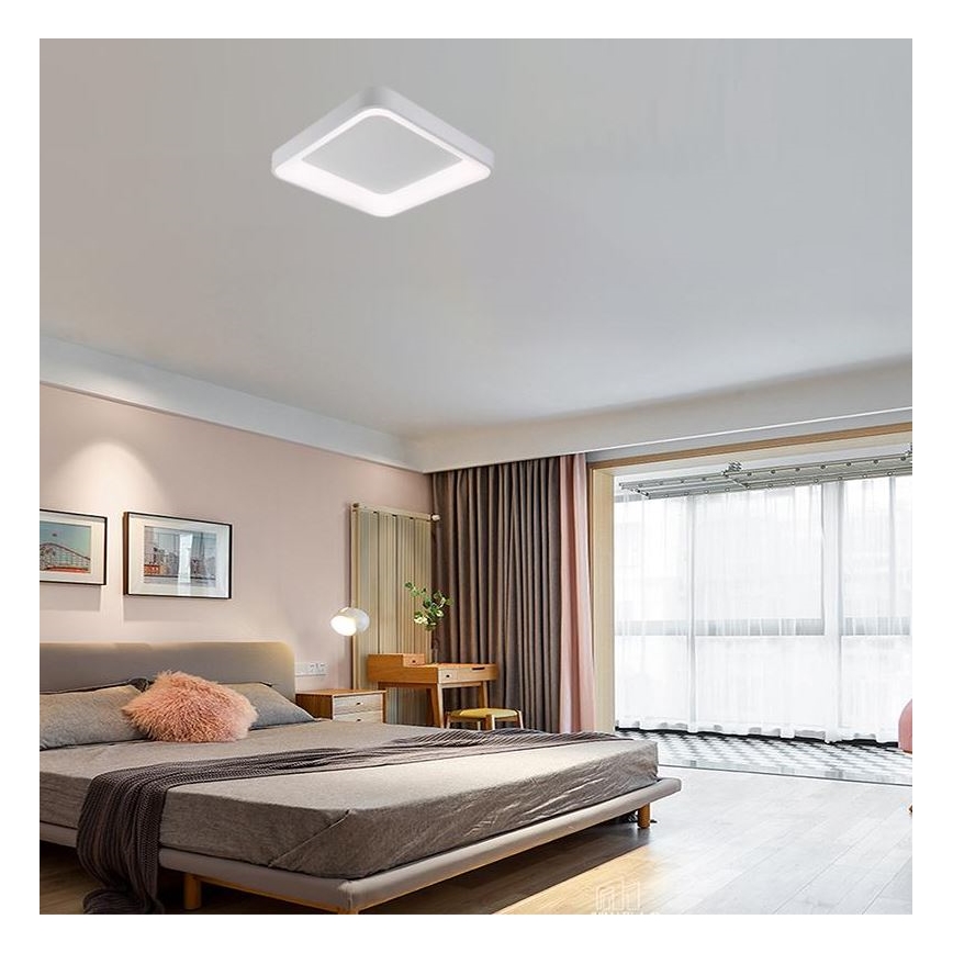 LED Stmívatelné stropní svítidlo LED/45W/230V 3000-6500K bílá + dálkové ovládání