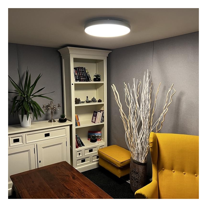 LED Stmívatelné stropní svítidlo LED/48W/230V 2700-6500K Wi-Fi Tuya + dálkové ovládání
