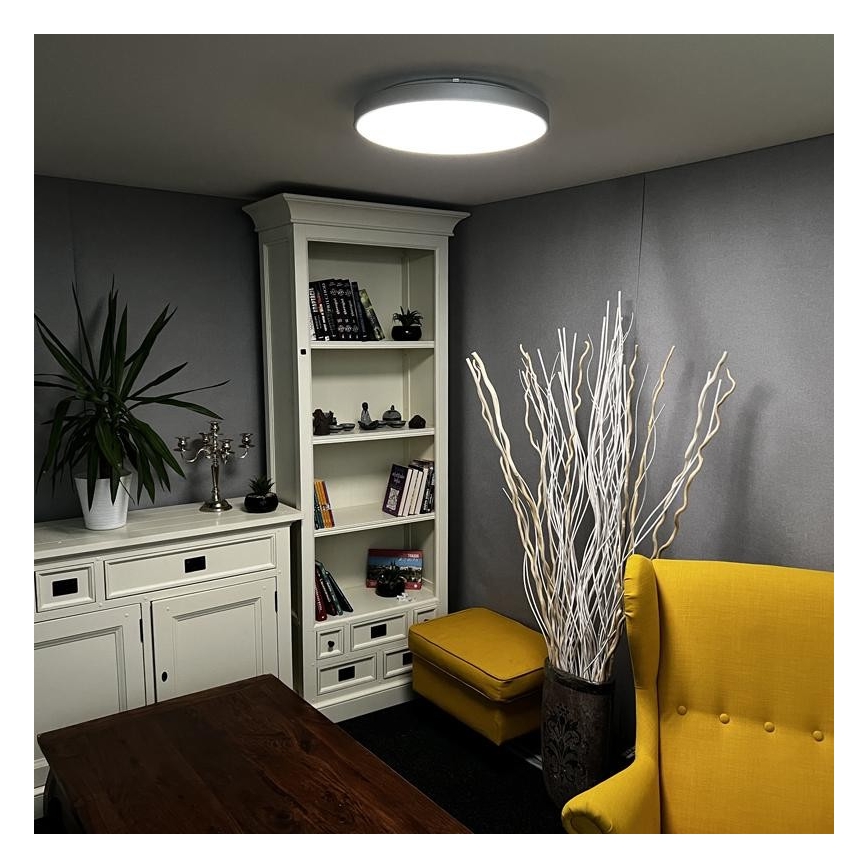 LED Stmívatelné stropní svítidlo LED/48W/230V 2700-6500K Wi-Fi Tuya + dálkové ovládání