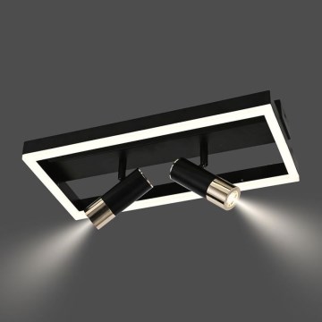 LED Stmívatelné stropní svítidlo LED/50W/230V 3000-6500K černá + dálkové ovládání