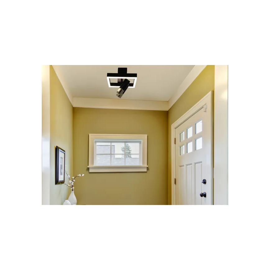 LED Stmívatelné stropní svítidlo LED/50W/230V 3000-6500K černá + dálkové ovládání