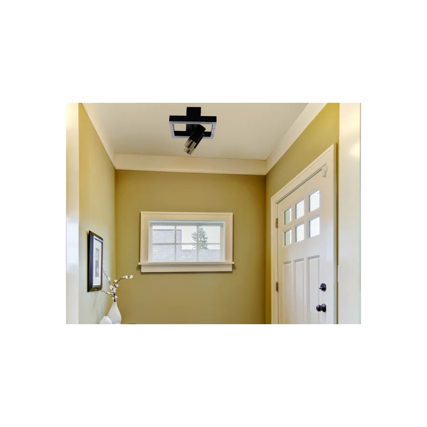 LED Stmívatelné stropní svítidlo LED/50W/230V 3000-6500K černá + dálkové ovládání