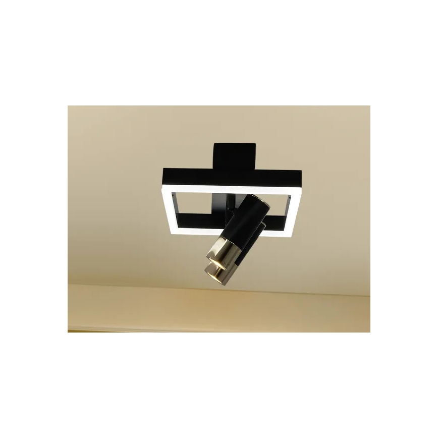 LED Stmívatelné stropní svítidlo LED/50W/230V 3000-6500K černá + dálkové ovládání