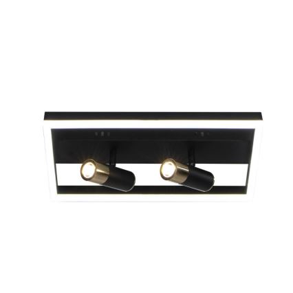 LED Stmívatelné stropní svítidlo LED/50W/230V 3000-6500K černá + dálkové ovládání