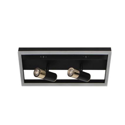 LED Stmívatelné stropní svítidlo LED/50W/230V 3000-6500K černá + dálkové ovládání