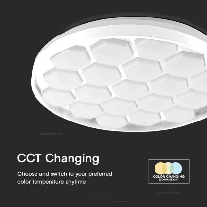 LED Stmívatelné stropní svítidlo LED/60W/230V 3000/4000/6500K + dálkové ovládání