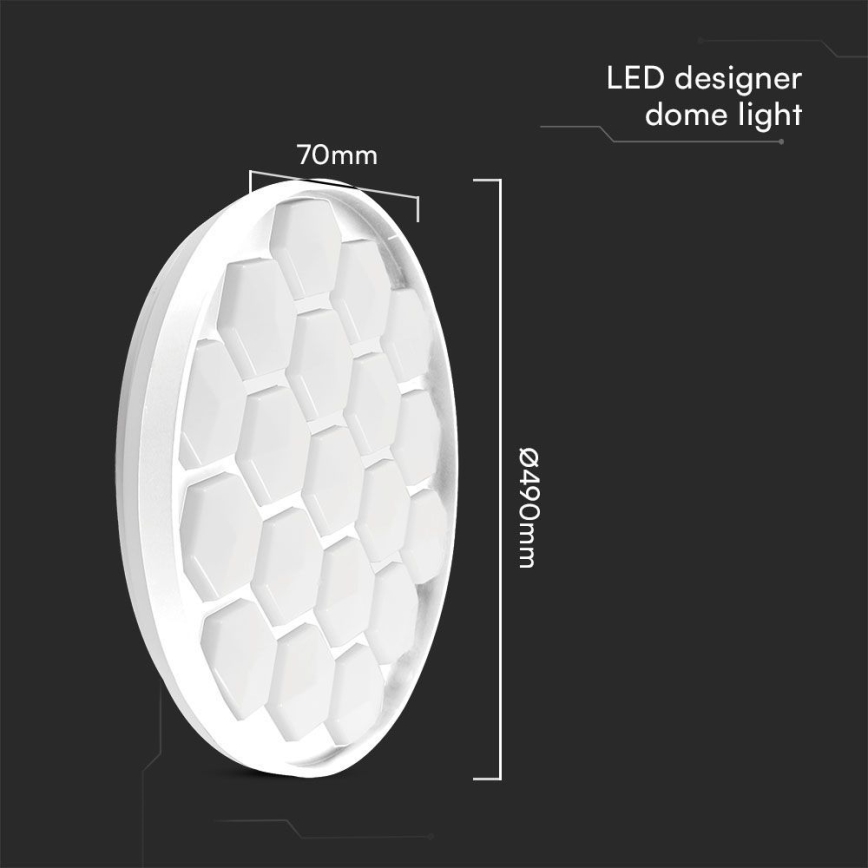 LED Stmívatelné stropní svítidlo LED/60W/230V 3000/4000/6500K + dálkové ovládání