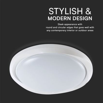 LED Stmívatelné stropní svítidlo LED/60W/230V 3000-6500K 49,2 cm bílá + dálkové ovládání