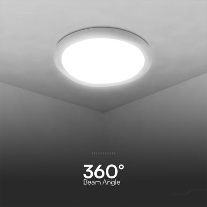LED Stmívatelné stropní svítidlo LED/60W/230V 3000-6500K 49,2 cm bílá + dálkové ovládání