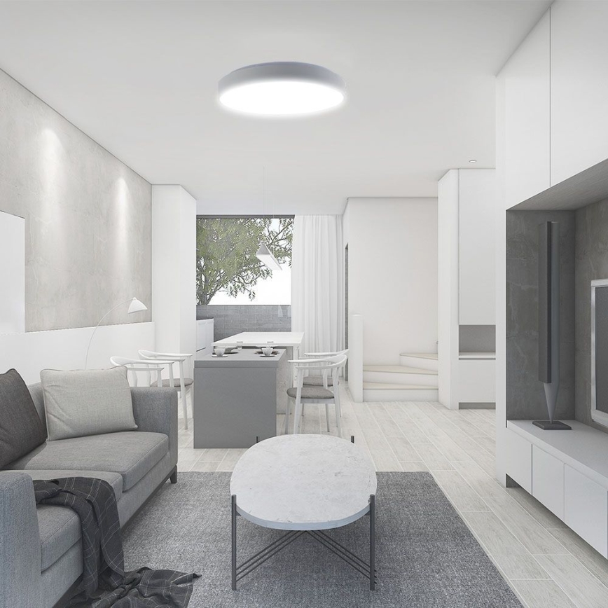 LED Stmívatelné stropní svítidlo LED/60W/230V 3000-6500K 49,5 cm bílá + dálkové ovládání