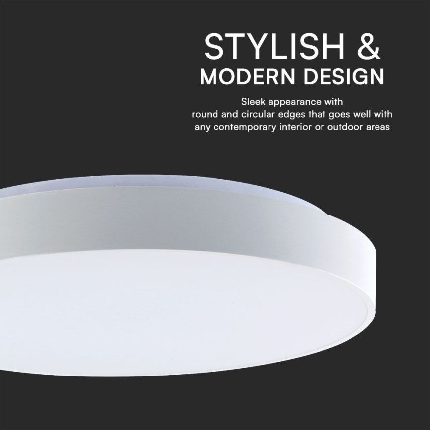 LED Stmívatelné stropní svítidlo LED/60W/230V 3000-6500K 49,5 cm bílá + dálkové ovládání