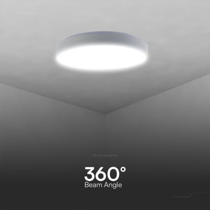 LED Stmívatelné stropní svítidlo LED/60W/230V 3000-6500K 49,5 cm bílá + dálkové ovládání