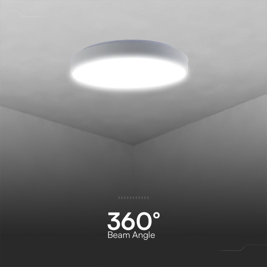 LED Stmívatelné stropní svítidlo LED/60W/230V 3000-6500K 49,5 cm bílá + dálkové ovládání