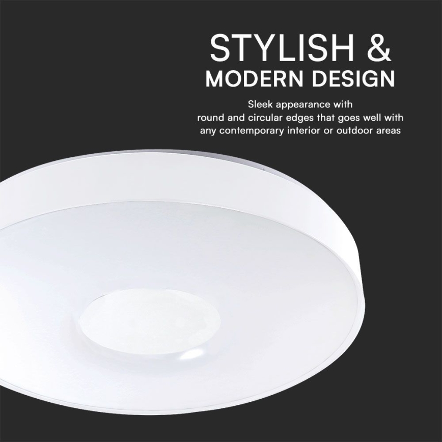 LED Stmívatelné stropní svítidlo LED/60W/230V 3000-6500K 49,5 cm bílá + dálkové ovládání