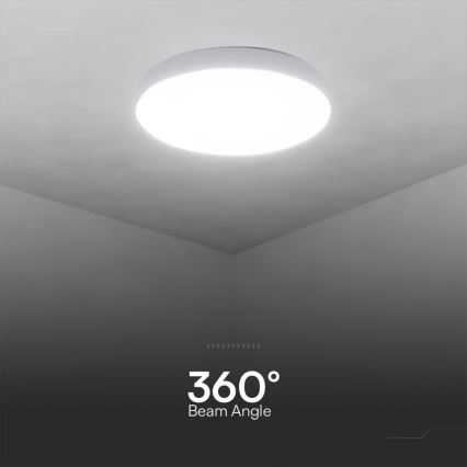 LED Stmívatelné stropní svítidlo LED/60W/230V 3000-6500K 49,5 cm bílá + dálkové ovládání